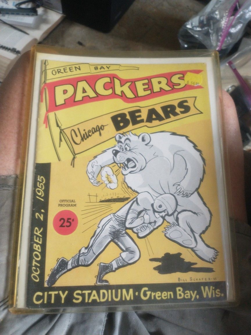 Old Football Program Flyers