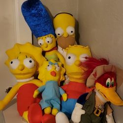 Simpsons Classic Plush dolls & Woodie Wood Pecker