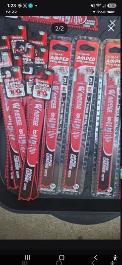 Diablo Sawzall Blades Thick Metal Carbide tipped 100X AMPED Steel Demon 9-inch