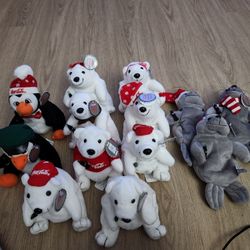 Coke Cola Beanie Bears