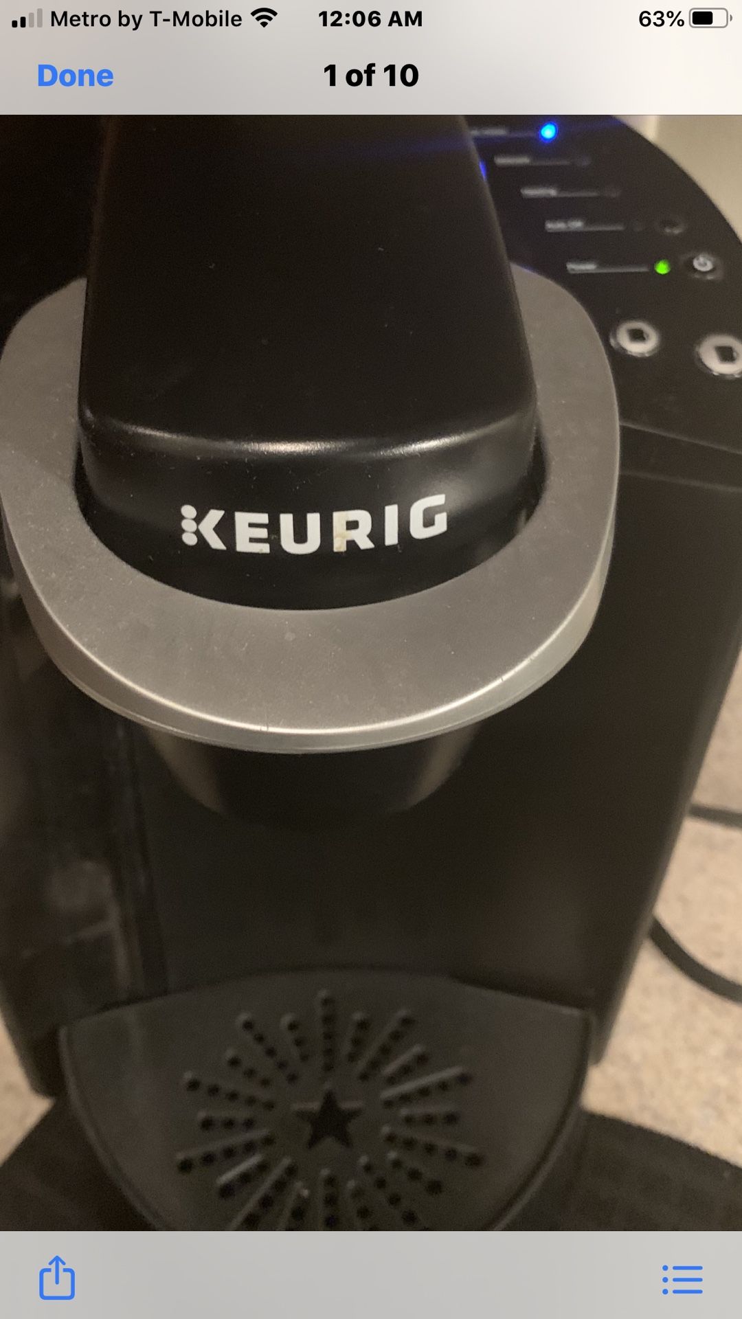 Like new keurig in excellent condition and works great.