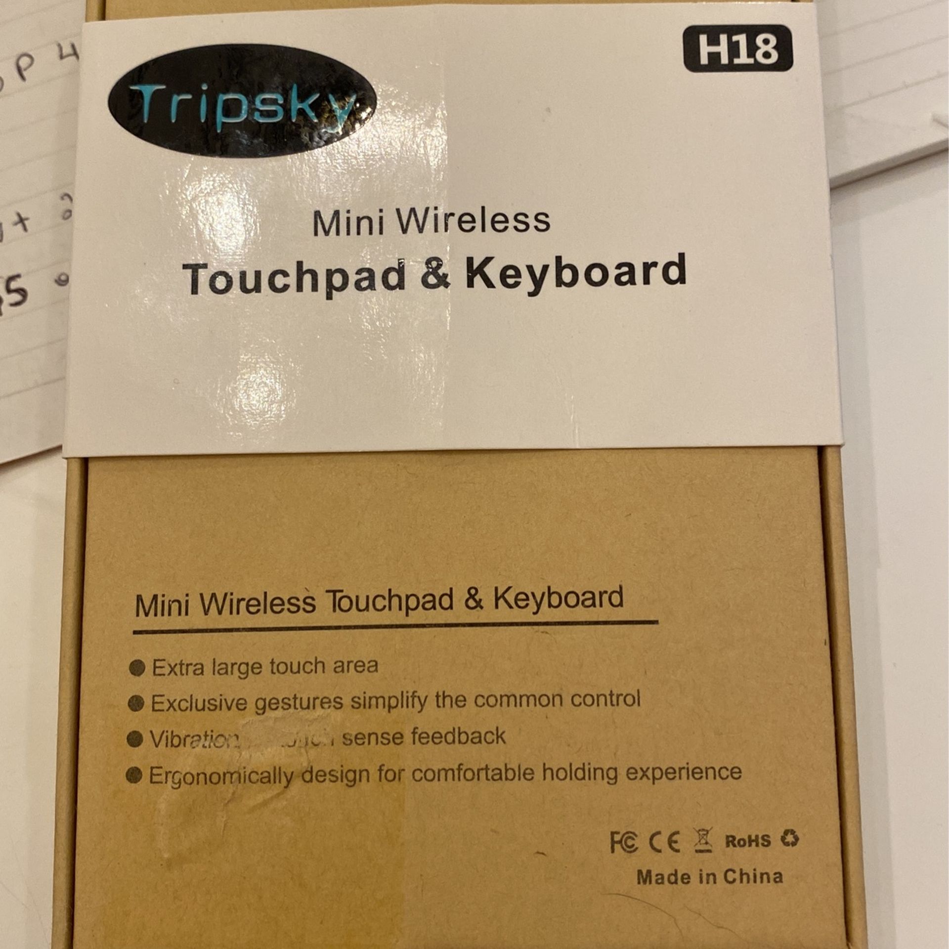 Touchpad & Keyboard - Mini Wireless H18
