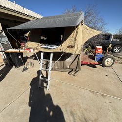 Camping Trailer With Roof Top Tent 