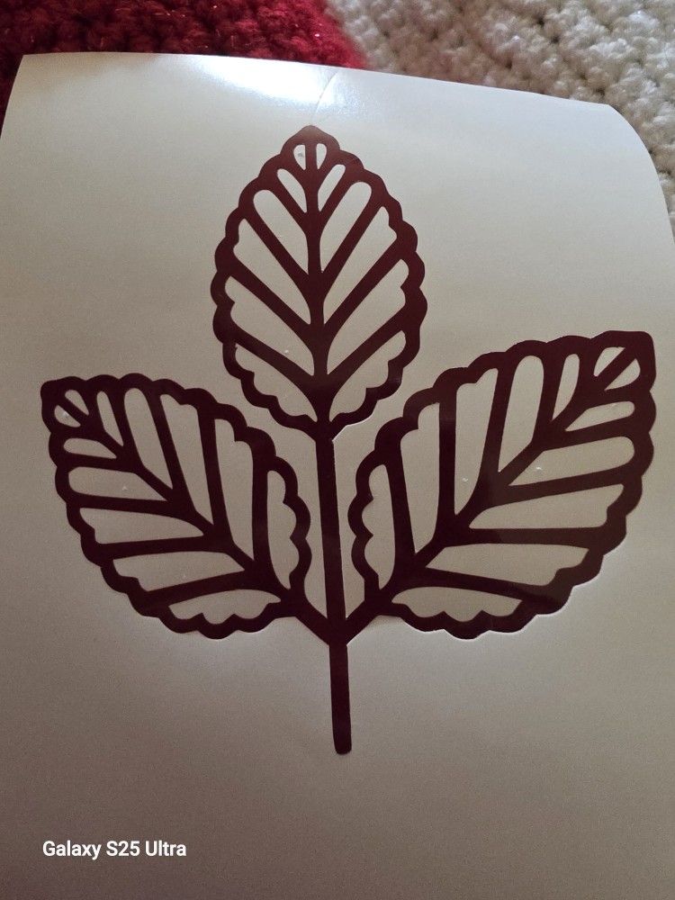 Leaf Vinyl Decal Sticker 4"