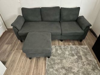 Couch with ottoman
