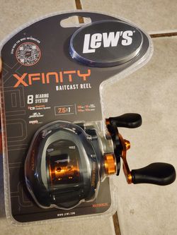 Lews Xfinity Baitcaster Reel Gear Ratio 7.5:1 Brand New 