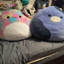Squishmallow Bundle: Tinley The Axolotl And Ingred The Cow