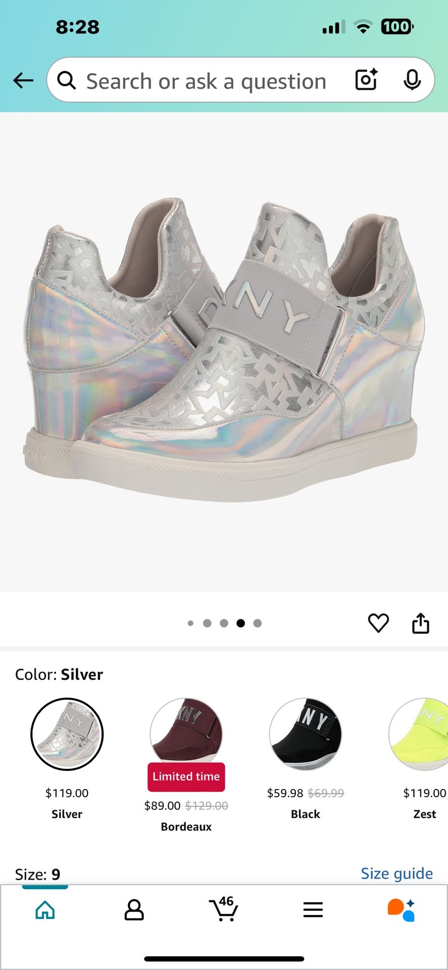 DKNY Women's Everyday Comfortable Cosmos-Wedge Sneaker Heeled Sandal