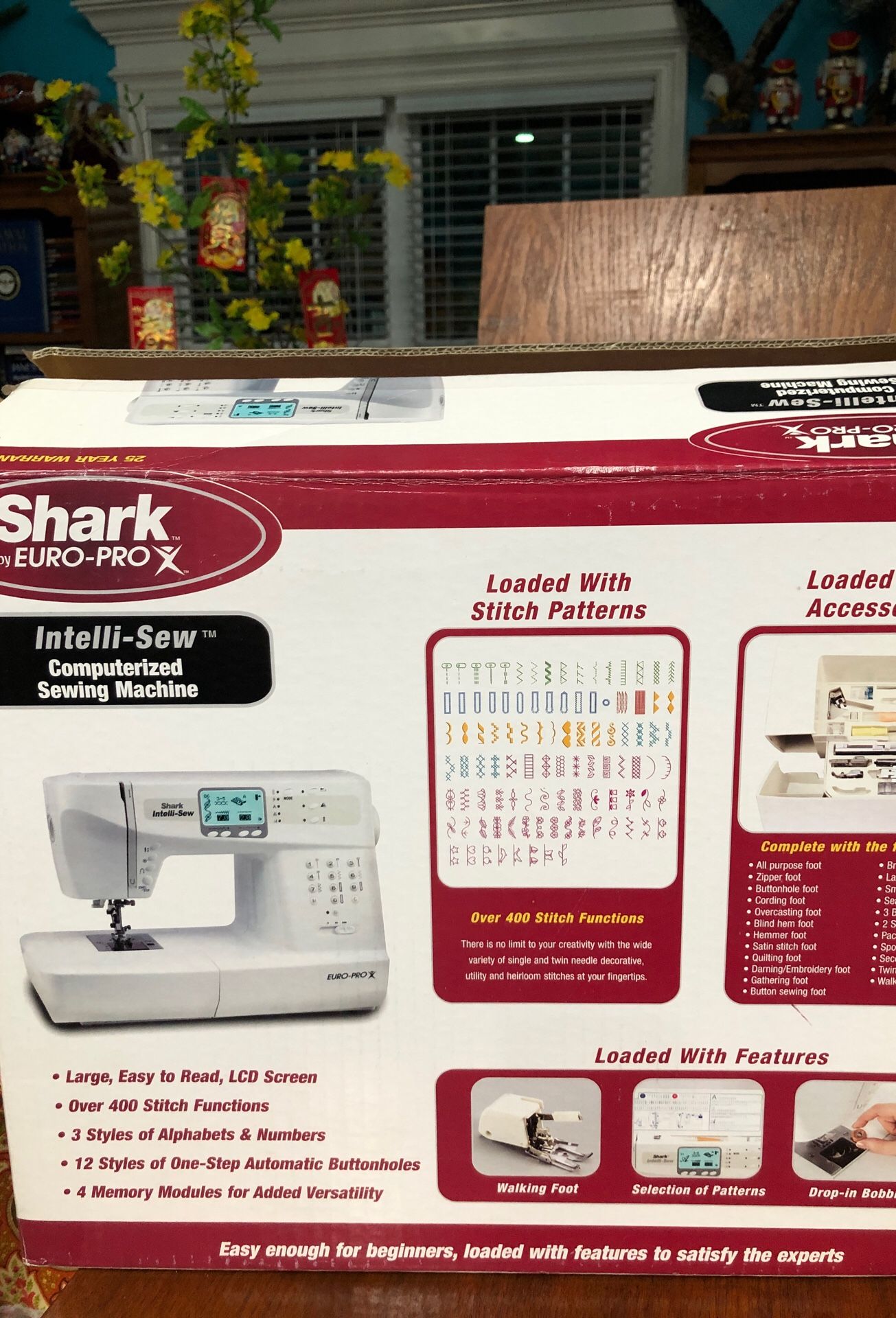 SHARK EURO-PRO COMPUTERIZED SEWING MACHINE —$150