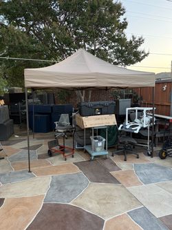 Tan Pop-Up Canopy Tent 10x10