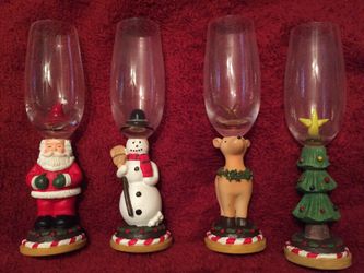 Christmas Holiday Champagne Glasses-4