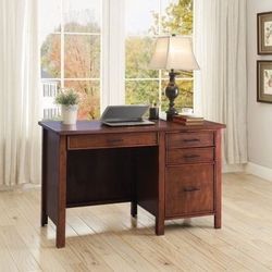 Brand New Red Brown Office Desk