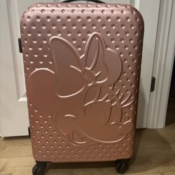 Disney Rose Gold Minnie Mouse Luggage 