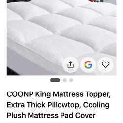 King mattress topper
