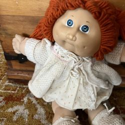 Vintage Cabbage Patch Doll 1978, 1982 Red Hair Blue Eyes