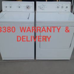 KENMORE SET  WASHER  &  DRYER HEAVY DUTY