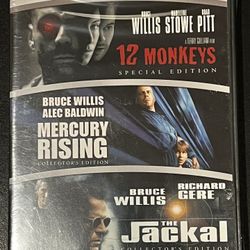 12 Monkeys/ Mercury Rising/ The Jackal