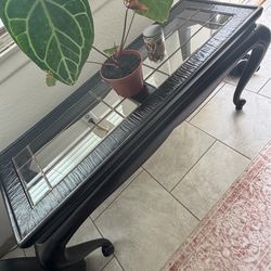Black end table