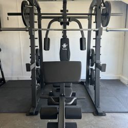 Smith Machine SM2001/FID Adj Bench/Gym Equipment/Fitness/Squat Rack/‼️⭕️WEIGHTS AND BARBELL SOLD INDIVIDUALLY ⭕️‼️FREE  DELIVERY🚚  