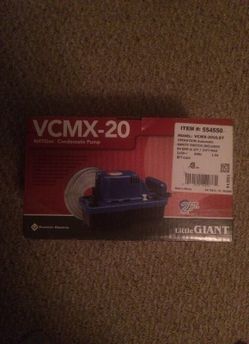 VCMX-20 NXTGen Little giant condensate pump NIB