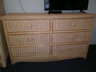 6 drawer Wicker furniture
