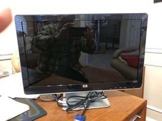 HP 20” 2009m LCD BLACK COMPUTER MONITOR  WithSTAND