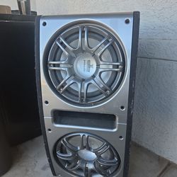 Vendo  bocinas 12" con  Cajon  en muy  buenas condiciones