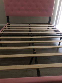 New pink queen size bed frame