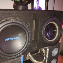 2-12" Subwoofers In A Tuned Rockville Enclosure