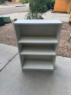White shelf