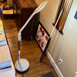 Rolling Lamp With Light And Magnifying Glass 