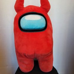 TOIKIDO Among Us Red Crewmate with Devil Horns 12" Plush EUC