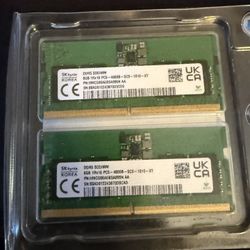 16GB (2x8GB) DDR5 4800 Laptop RAM SODIMM – SK Hynix – Untested