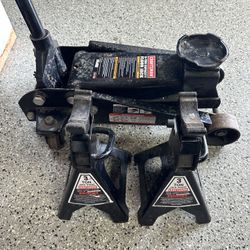 3 Ton Floor Jack and Jack Stands 