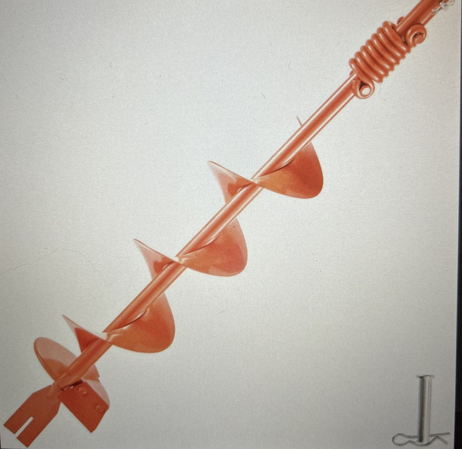 Brand New 6“ X 35“ Garden Auger Bit With A Shock Absorbing Spring Via