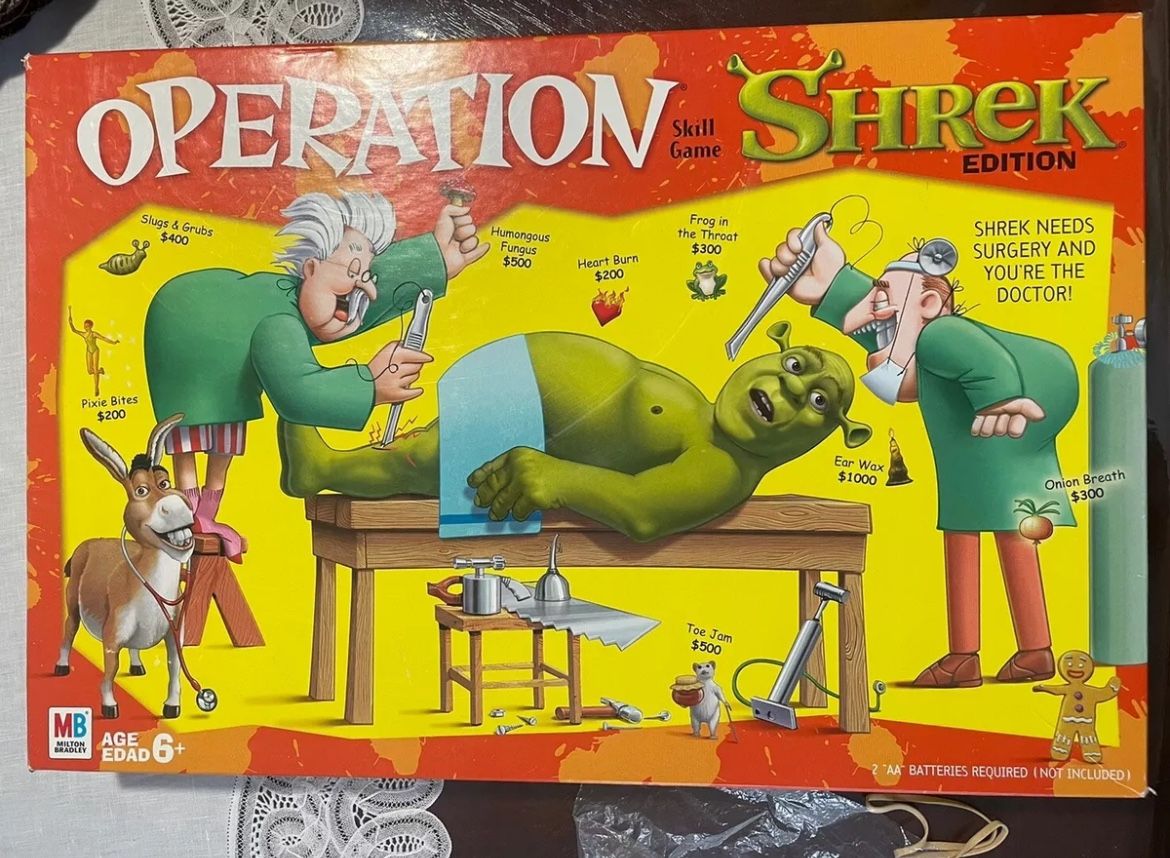 Operation Shrek Edition Board Game
