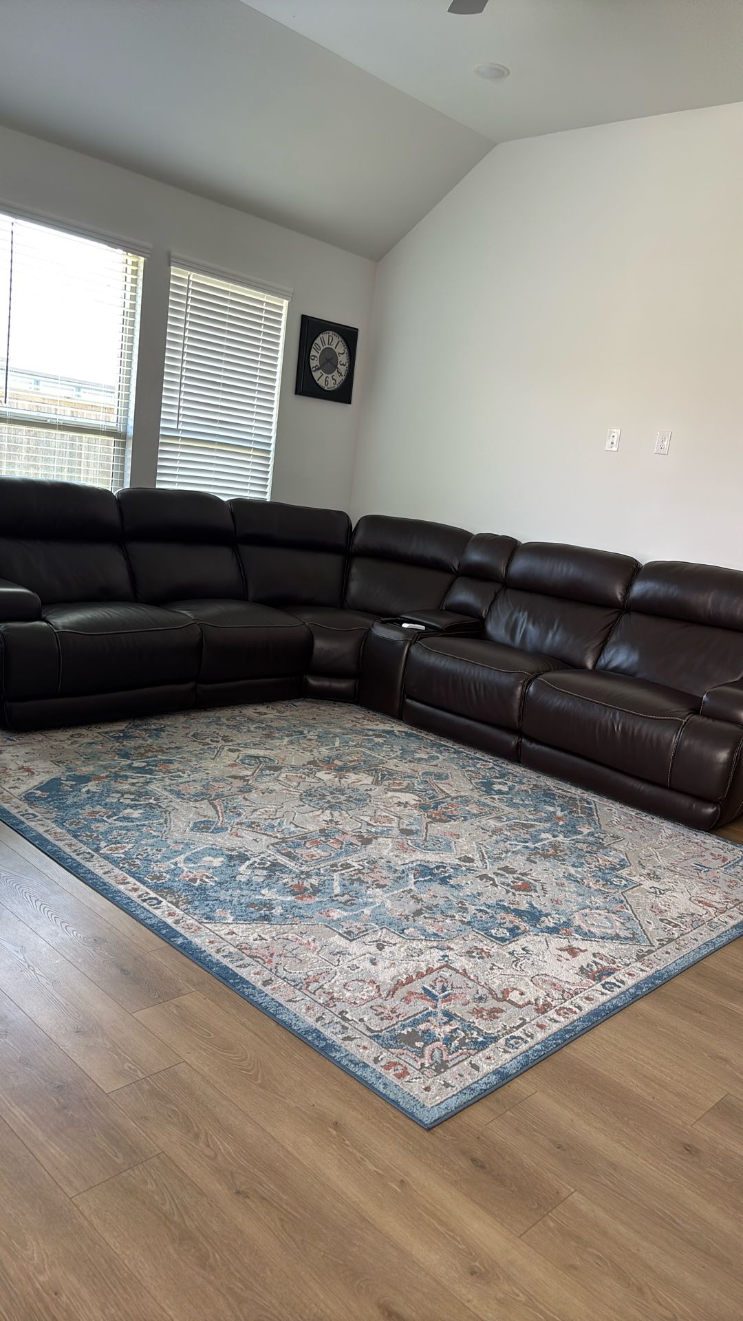 Leather Sofa For Sale (3 Recliner)