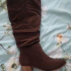 Brown Suede Boots