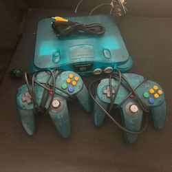 Funtastic Ice Blue Nintendo 64 System 