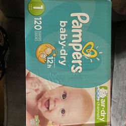 Pampers Size 1 Diapers 