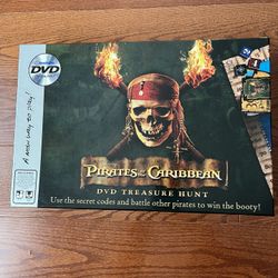 Pirates of the Caribbean DVD treasure hunt board game 2006 opened but never used
