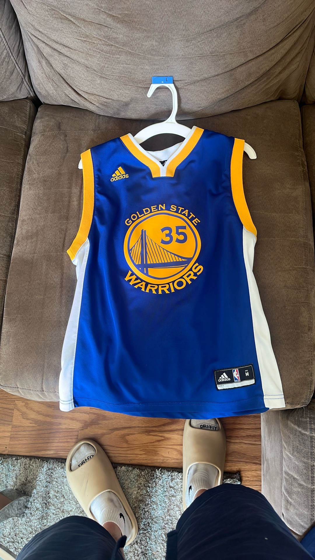 Kevin Durant Warriors Jersey Kids Medium
