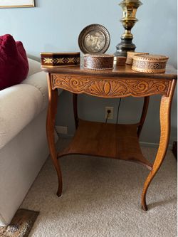 Oak side table