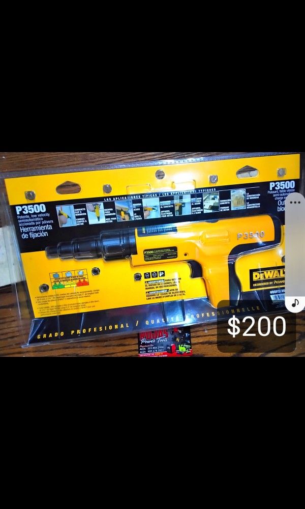 DEWALT SEMI-AUTOMATIC POWDER ACTUATED TRIGGER TOOL ( TOOL-ONLY) 