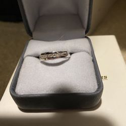 White Gold Diamond Wedding Band Ring . Has Lifetime Warranty Through Frrd Meyers, Which Includes Ability To Upgrades From Current Ring
