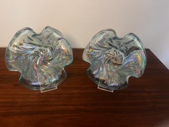 PAIR of Vintage Fenton Art Glass Bowls