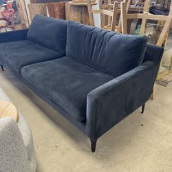 West Elm Style  sofa upholstered in Black performance velvet