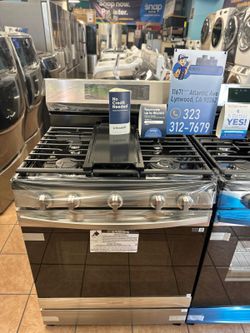 Samsung 5 Burner Gas Stove Stainless Steel with Air Fry