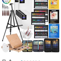 New In Box-Paint Kit With Easel