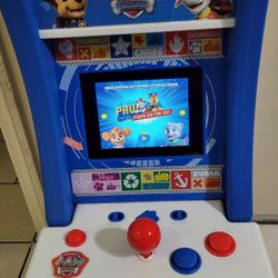 Paw Patrol Arcade 1UP Jr. is a compact arcade gaming machine from Arcade1up, released in 2021. It features the popular